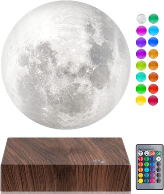 Levitating Moon Lamp, Magnetic Floating Moon Light Lamps Spinning 3D Printing Ni