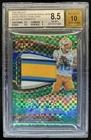2020 Select Justin Herbert Green Team Logo Signatures Auto RC /5 BGS 8.5 Auto 10