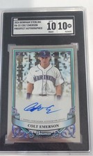 2024 Bowman Sterling - Prospect Autographs Colt Emerson SGC 10/10 #PA-CE 