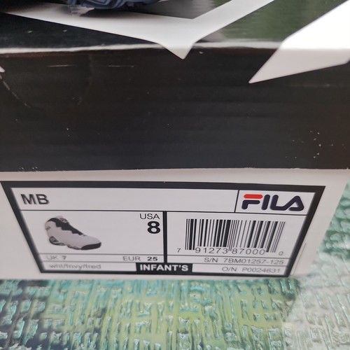 "FILA" Kinder/Babys Größe 8 weiß/marineblau Sneaker M3 (EB3) - Bild 6 von 10