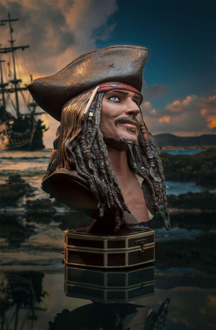 Jack Sparrow Legends Half Scale Resin Bust LE1,000 #05543e Jack Sparrow Legends Half Scale Resin Bust LE1,000 #05543e