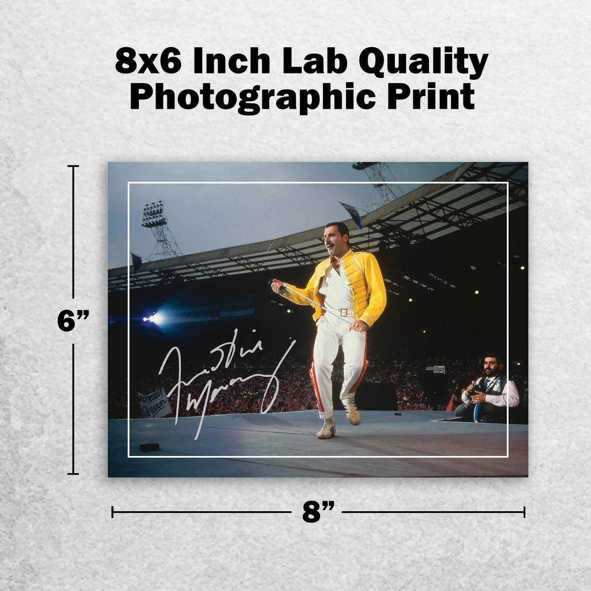 Freddie Mercury Signed Queen Musician 8x6 Pre Printed Autograph