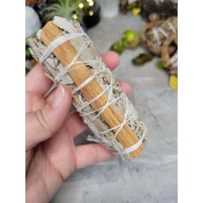 White sage & cinnamon smudge stick