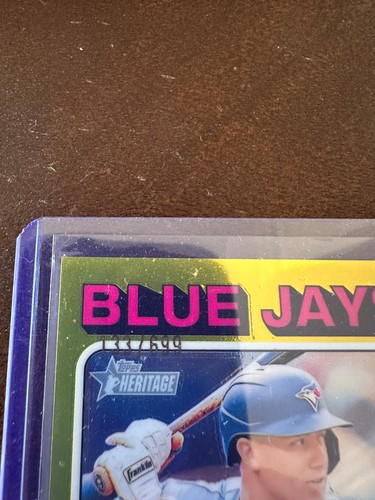 2024 Topps Heritage High Number Cam Eden Chrome Rookie Blue Jays /699 #678 - Picture 2 of 3