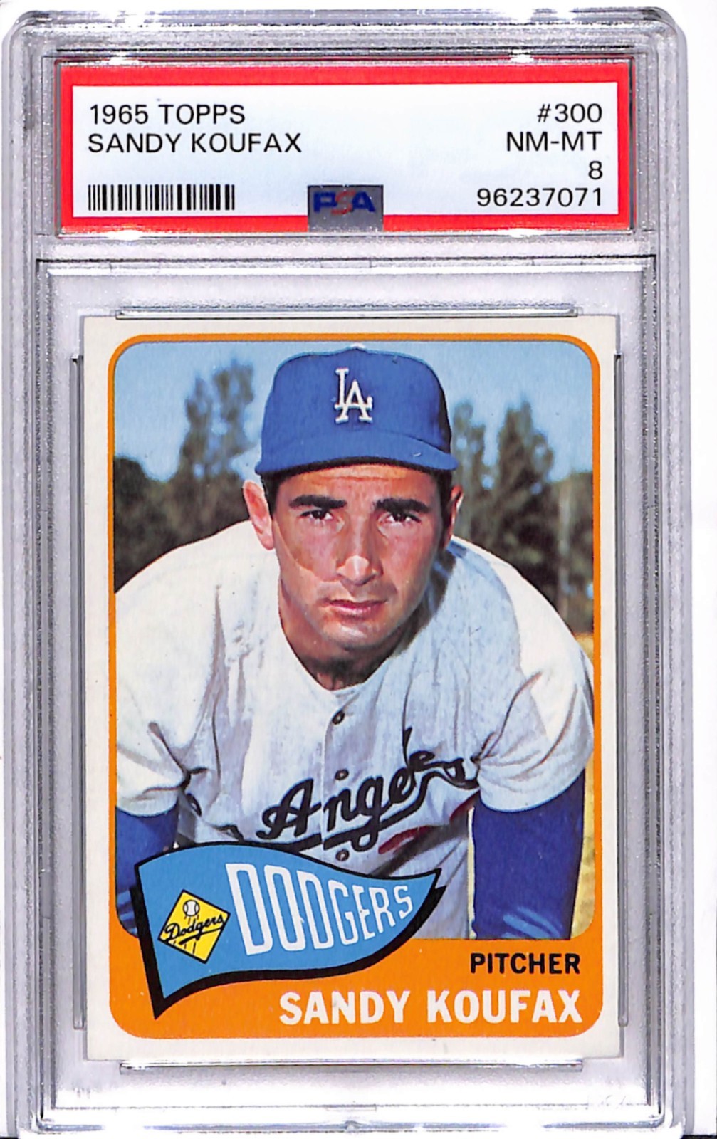 1965 Topps - Sandy Koufax #300 PSA 8 