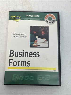Made E-Z Business Forms Software Common Forms For Business