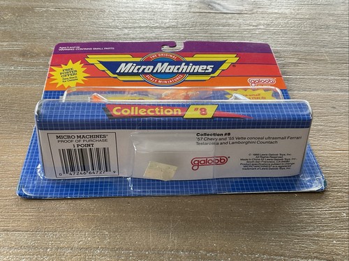 Vintage 1989 Galoob Micro Machines Insiders Collection #8 Chevy Ferrari Vet NIB - Picture 9 of 13