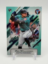 2025 Topps Pristine Ben Williamson RC Aqua Refractor /199 #140 Mariners Rookie