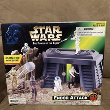 Star Wars Power of the Force Endor Attack Playset Kenner 1997 Vintage 27859