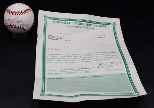 Johnny Bench Signed Rawlings ONL Baseball Auto Inscribed AL ROY 68 ZJ20179