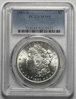 1881 S - Morgan U.S. Silver Dollar $1 - San Francisco - PCGS MS65