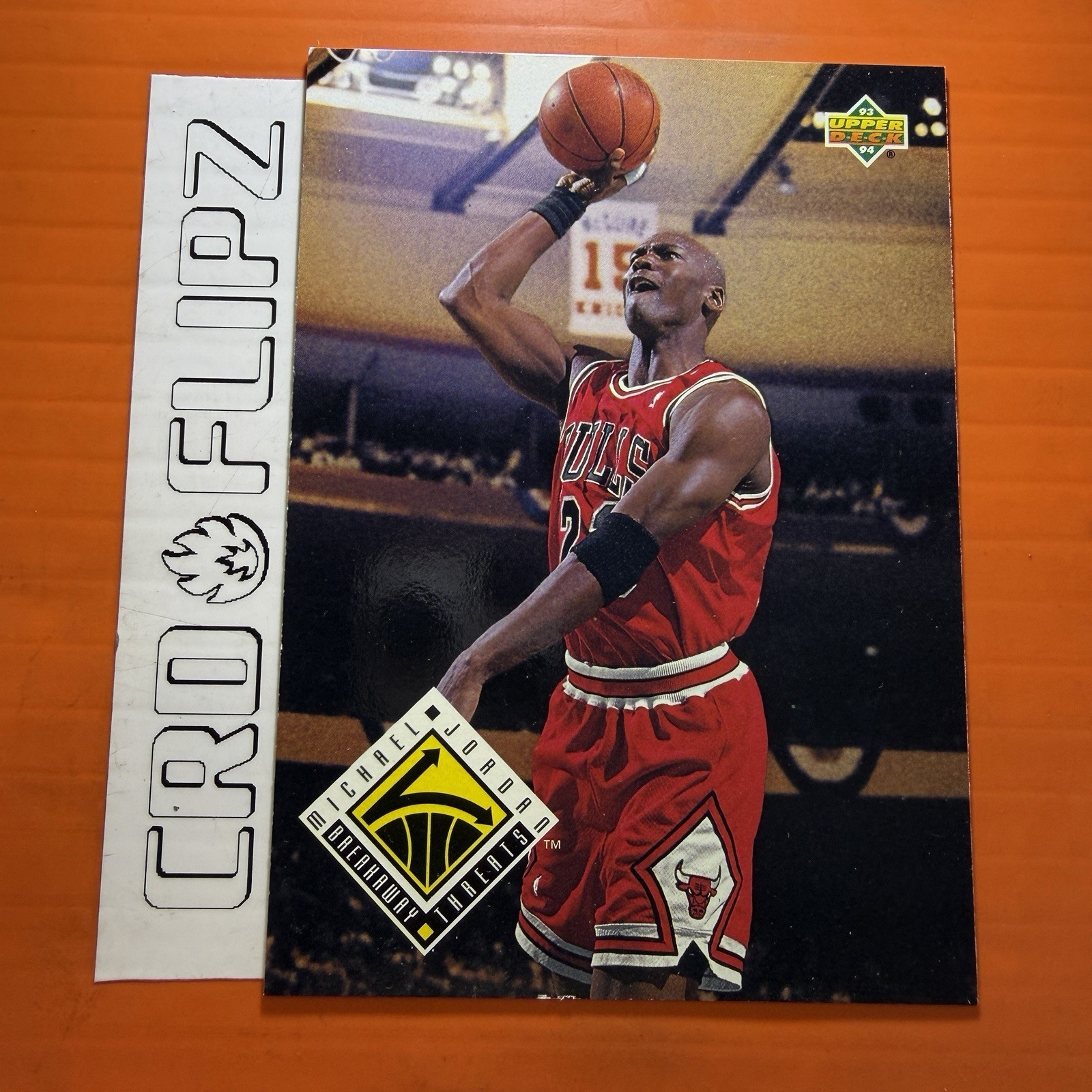 BULLS MICHAEL JORDAN 1993-94 UPPER DECK BREAKAWAY THREATS #438