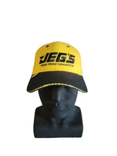 Jeg's Hat Cap Strap Back Yellow Black High Performance Racing Embroidered Mens