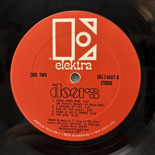 THE DOORS self titled FIRST ALBUM elektra EKS-74007 Red Label VG/VG - Picture 8 of 8