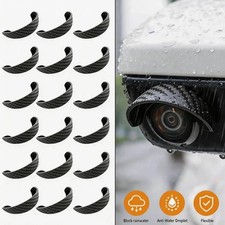 Car Backup Camera Rain Cover Black Soft PVC Self Adhesive Sun Shield