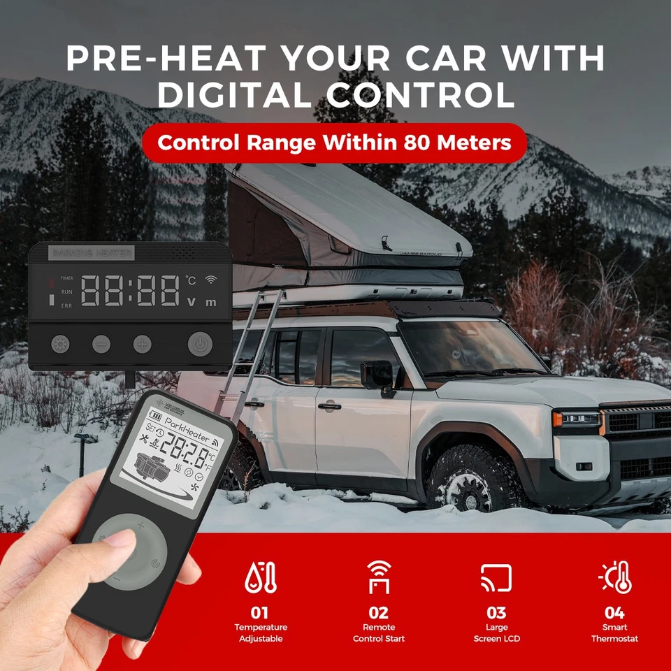 12V 5KW Diesel heizung standheizung Lufterhitzer Flüssige Heizungen Pumpe Nau DE - Bild 4 von 4