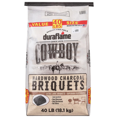 40LB Hardwood Charcoal Briquets Premium Natural BBQ Grilling Fuel No Fillers Bag