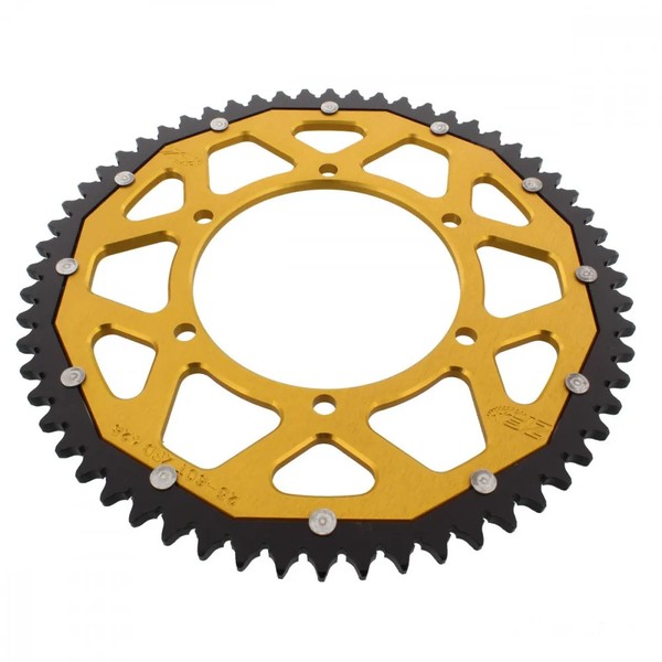Kettenrad Alu Gold 60-ZäHne 428-Teilung FüR Aprilia RS4 125 4T ABS Bj. 2017-image