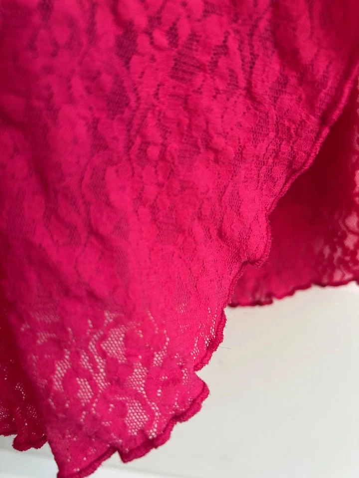 Vestido camisón de encaje rosa vintage años 90 Y2K cine Etoile Whimsigoth Kinderwhore Med Foto 3 de 4