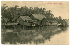 Malaya STRAITS SETTLEMENTS-SG#153(single frank)-SINGAPORE `H` 24/JA/1913-Postcar