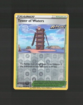 Tower of Waters 138/163 Battle Styles Reverse Holo Pokemon Card LP