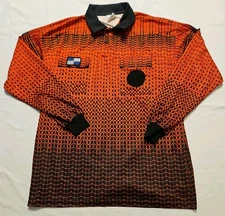 NISOA Referee Coolwick Longsleeve Red Grid Shirt XL