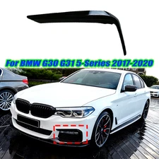 Left Side Front Fog Light Eyelid Cover Trim For BMW 5-Ser G30 G31 M-Sport 16-20
