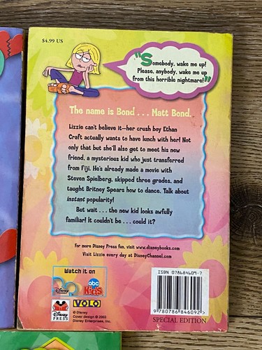 Lizzie McGuire Book Lot ~3 Paperback Books VOLO Mysteries Movie Disney Press - Picture 7 of 11