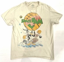 Vintage Space Jam Mens Shirt Taz, Bugs Bunny, Daffy Duck Graphic Size Medium