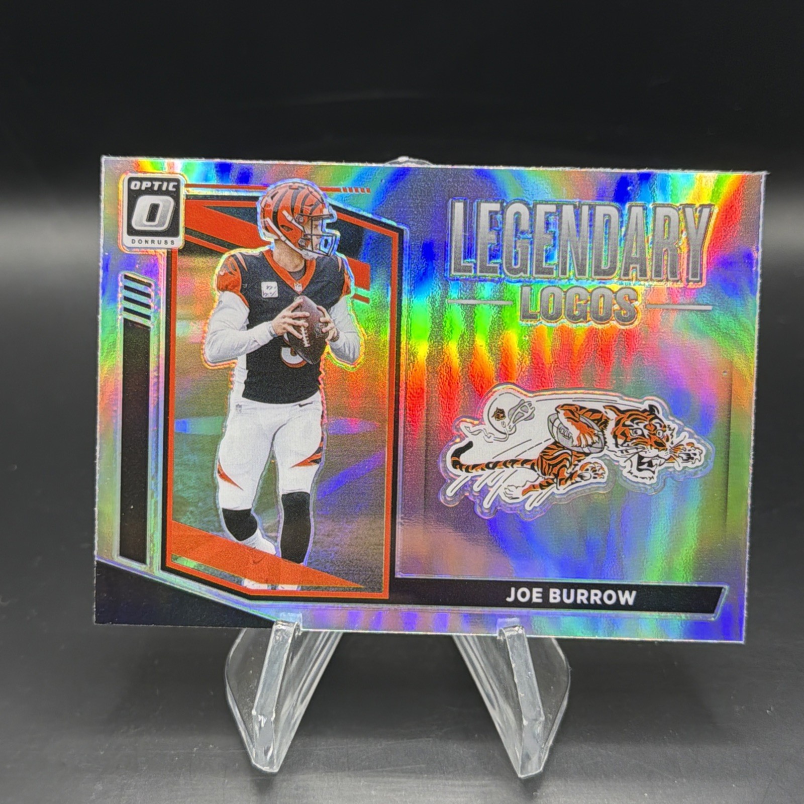 2021 Panini Donruss Optic JOE BURROW Silver Prizm Legendary Logos Bengals #LL-3