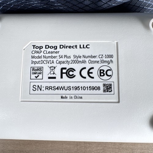 CleanZone CPAP Cleaner S4 Plus CZ-1000 Kit w/ Case USB Adapter Hoses Manual Incl - Picture 3 of 8