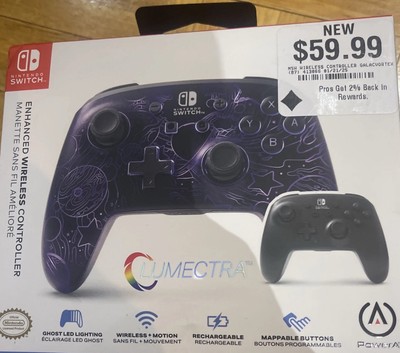 Nintendo Switch RGB Wireless Controller Lumectra Galactic Vortex PowerA