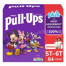 Huggies Pull-Ups Plus Training Pants Unisex, Size 5T - 6T 46-60 lbs , 84-count