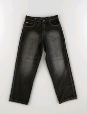 Vintage Y2K Southpole 3180 Jeans Wide Leg Red Tab Baggy Black Wash Men's Sz 34