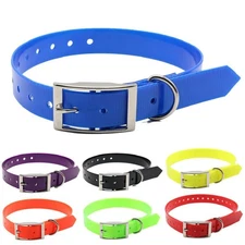 New Waterproof TPU Nylon Dog Collar Durable Easy Clean Deodorant Pet Collar