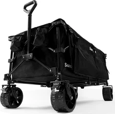 Heavy Duty Collapsible Wagon Cart - Perfect for Garden & Beach 550 lb