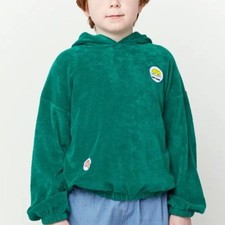 Bobo Choses Organic Cotton Hooded Sweatshirt Green 18-24 Months