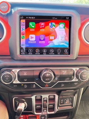 64GB For Jeep Wrangler 2019-2024 CarPlay Android 15 Stereo Radio + Backup Camera