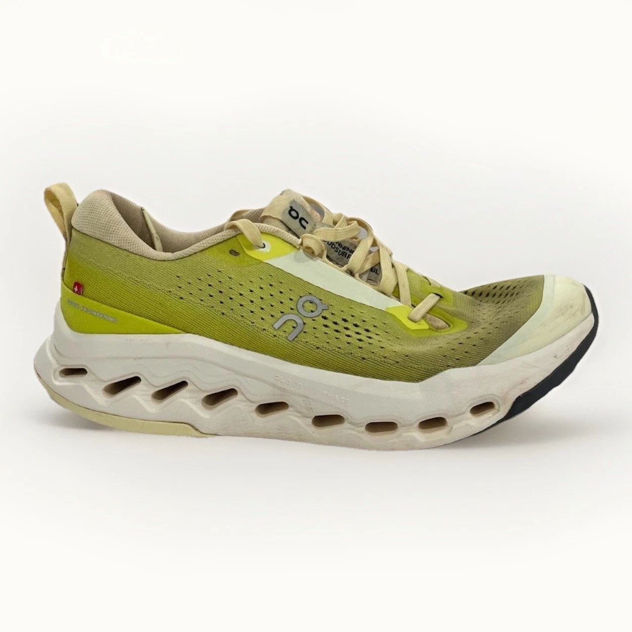Size 10.5 - On Cloudsurfer Trail 2 Women Running Shoes 'Ivory Lime' 3WF30103072