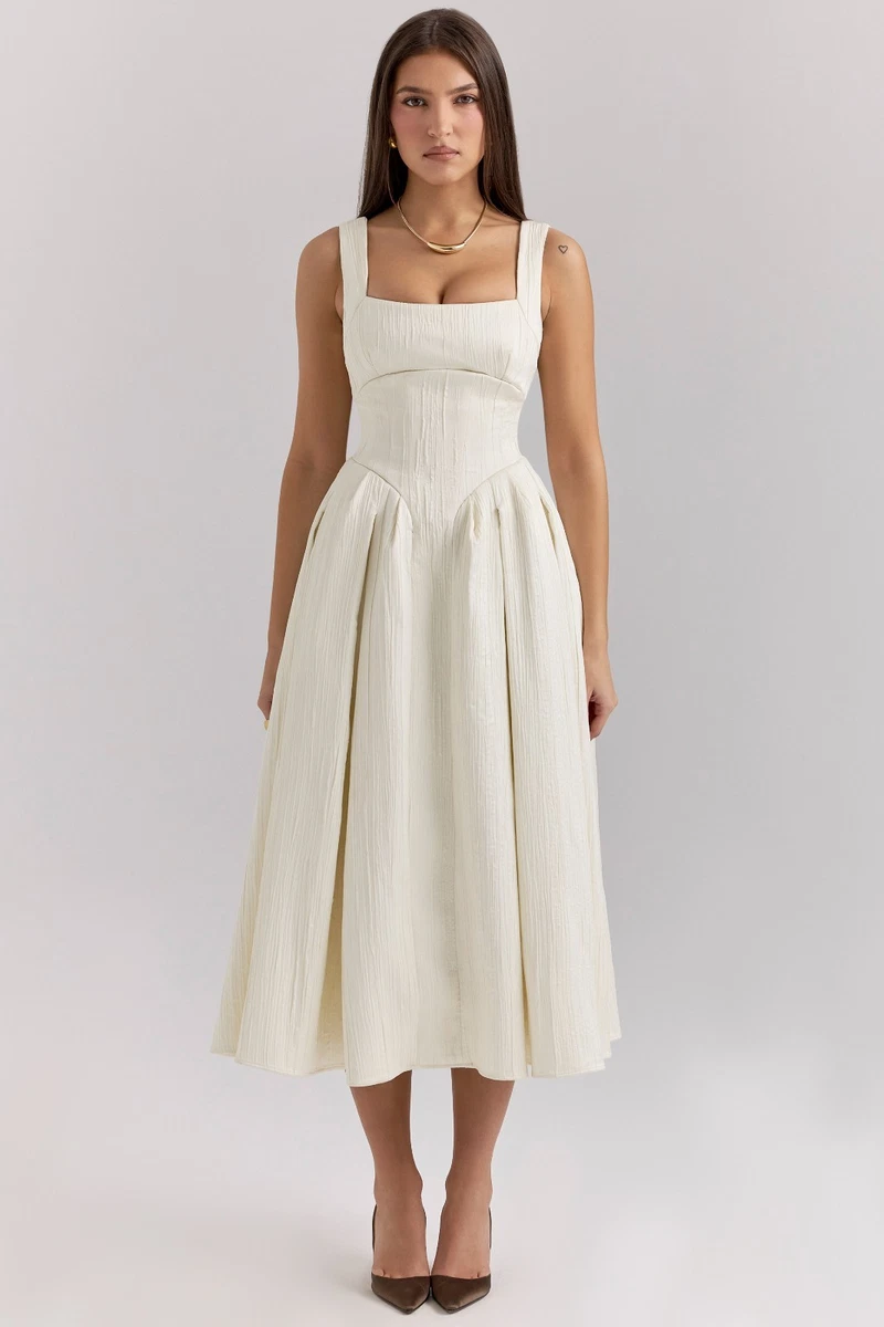 white christmas dresses Ladivine CD686 Beaded Long Formal Corset Prom Dress main image 1