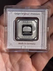 Geiger Edelmetalle 10g 10 Gram Silver Bullion Bar 999 Schloss Güldengossa