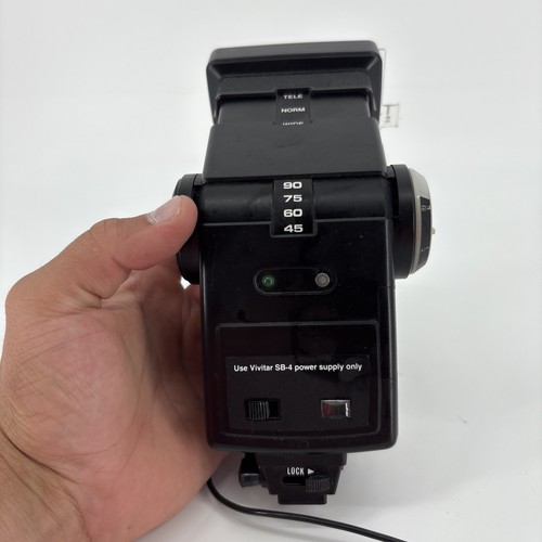 Flash Vivitar 285HV Zoom Tiristor Vari Power Automático Montaje en Zapata. Envío rápido - Imagen 5 de 8
