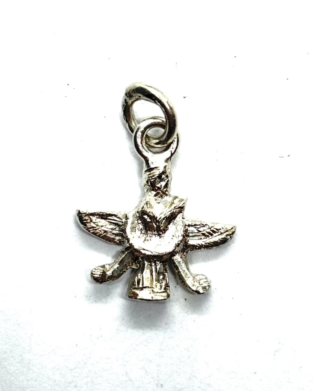 Small Sterling Silver Faravahar Zoroastrianism Symbol Charm