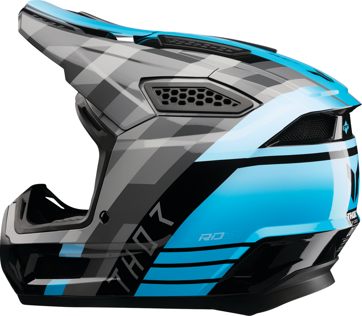 THOR Fleet Helmet - Camber - Black/Teal - 2XL 0110-9422 | eBay