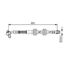 Bremsschlauch vorne links für Opel Astra J Cascada W13 | 24221121