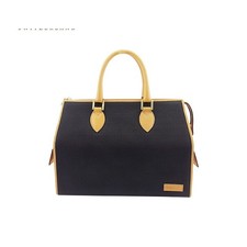 Bally Handbag, B Pattern, Black, Beige, Gold, Women's, BALLY, Brand, High