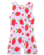 Gymnastics Leotards for Girls Shiny Toddler Biketard Unitard One Piece Tumbli...