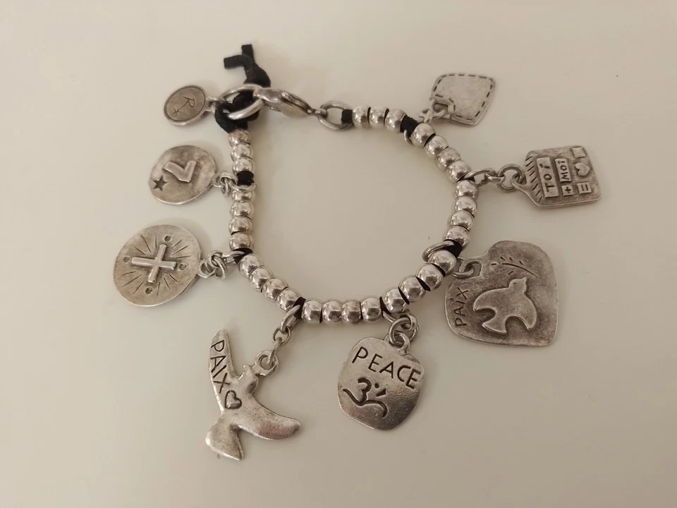 Bracelet Reminiscence argenté breloques - Photo 2/4
