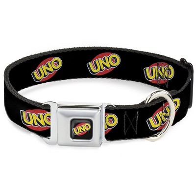 Dog Collar MGMB-UNO Game Logo Full Color Black/Red/Yellow UNO Game L (US IMPORT)