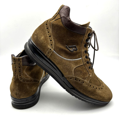 Barracuda 2120 Brown Suede Leather Wingtip Hightop Lace Up Oxfords Men US9B EU43